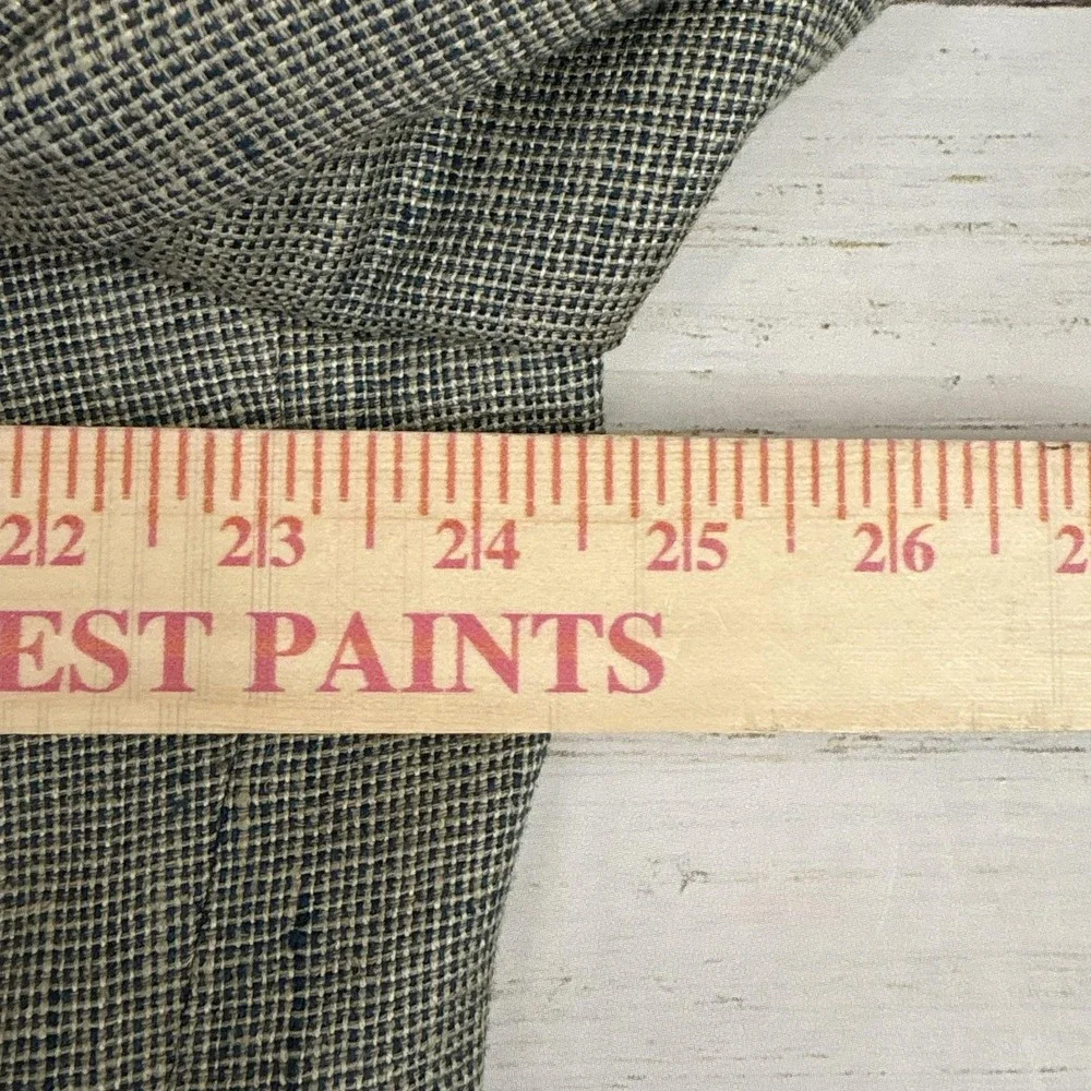 Orvis Blazer Sport Coat Mens 46R Gray Silk Tweed Check Classic Fit Lined